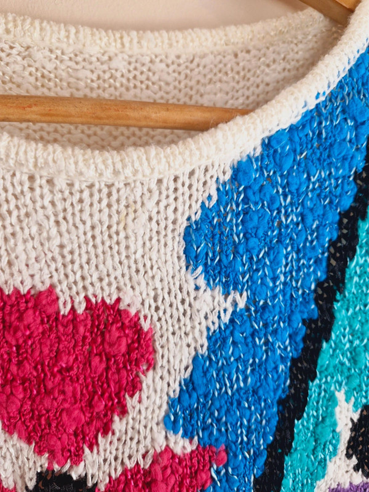 80s Knitted Jumper Top M