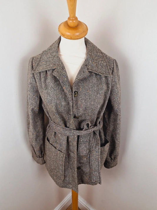 1970s Belted Jacket M