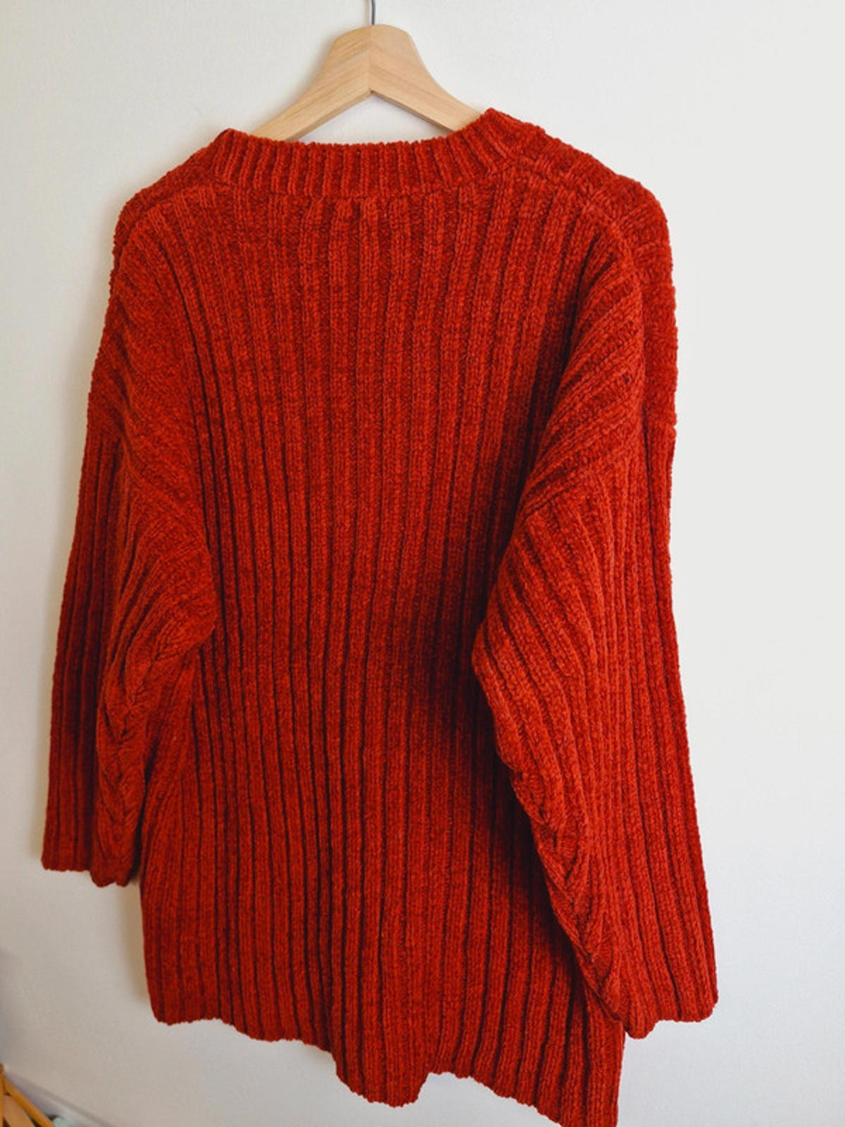 Womens Vintage Chunky Knit Knitted Long Jumper Sweater XL UK18 UK20