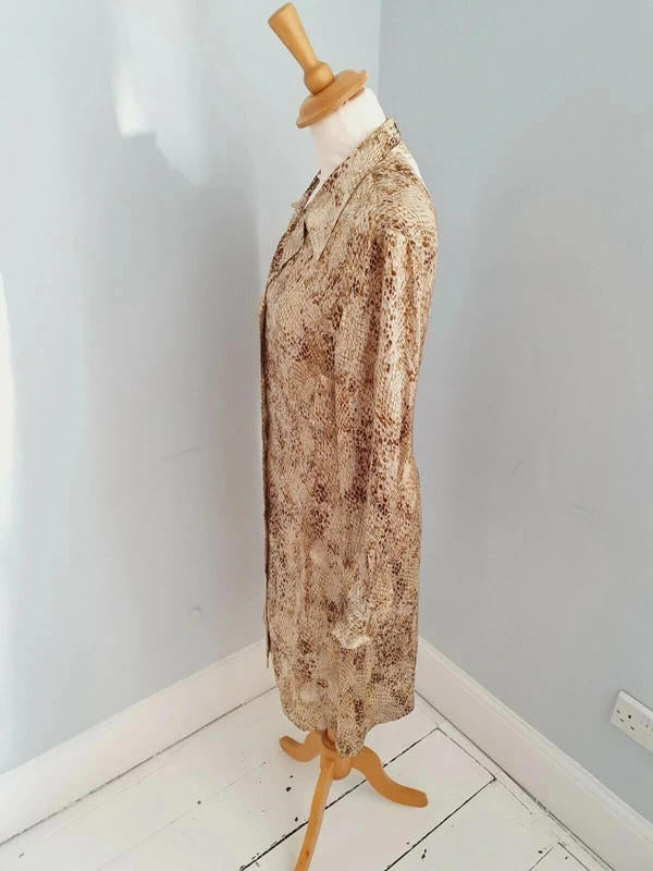 Satin Snakeskin Dress UK12 M