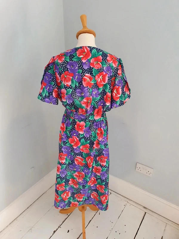 Floral Midi Dress UK10 S M