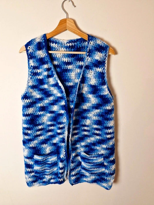 Handknitted Waistcoat M UK12