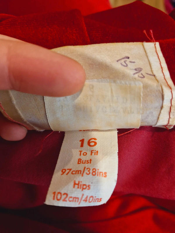 1970s Velvet Skirt M UK12