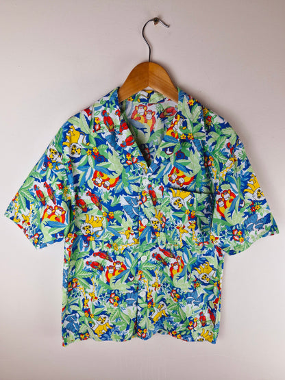 Boys Vintage Funky Jungle Shirt 12 - 13 yrs