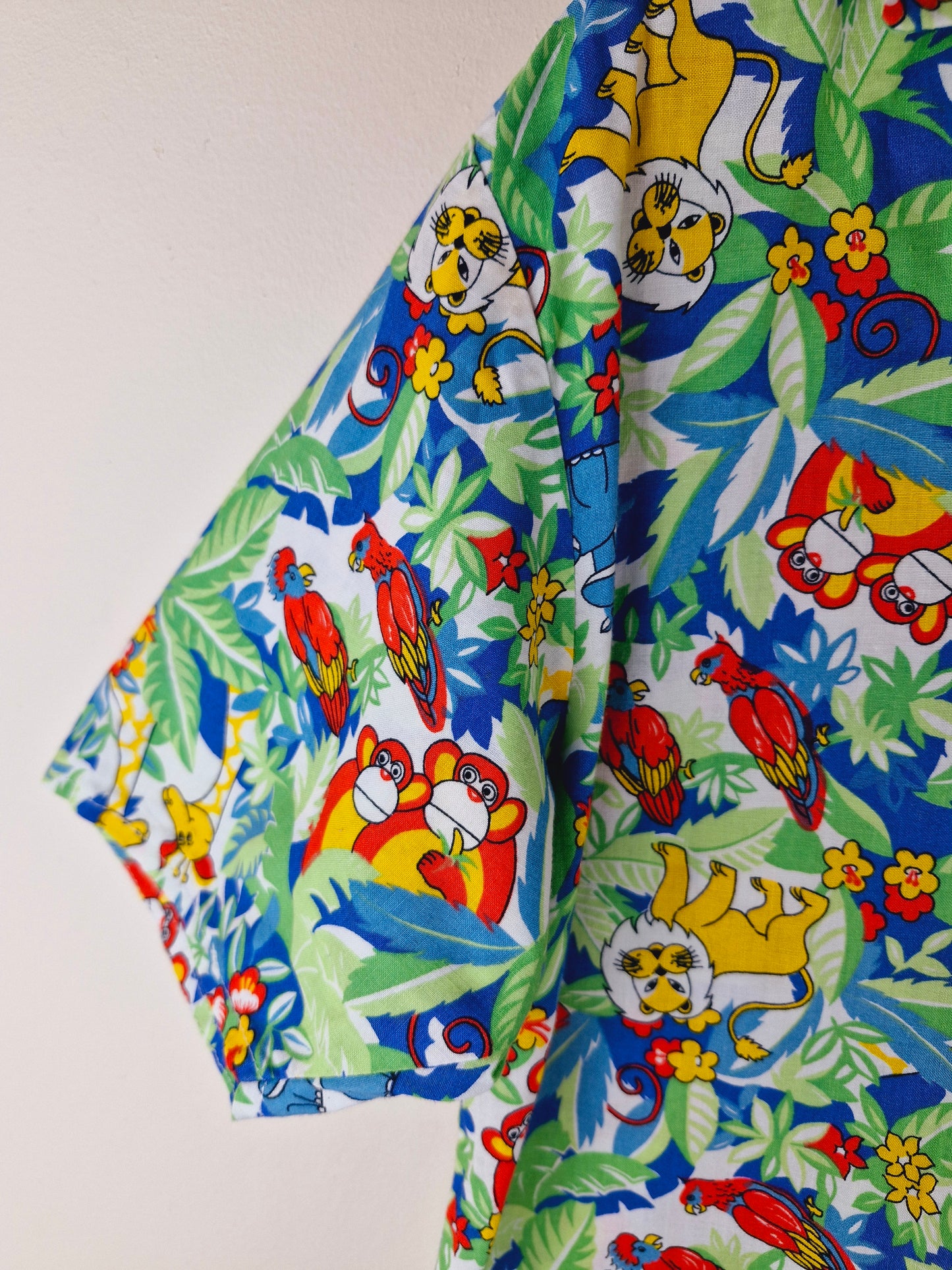 Boys Vintage Funky Jungle Shirt 12 - 13 yrs