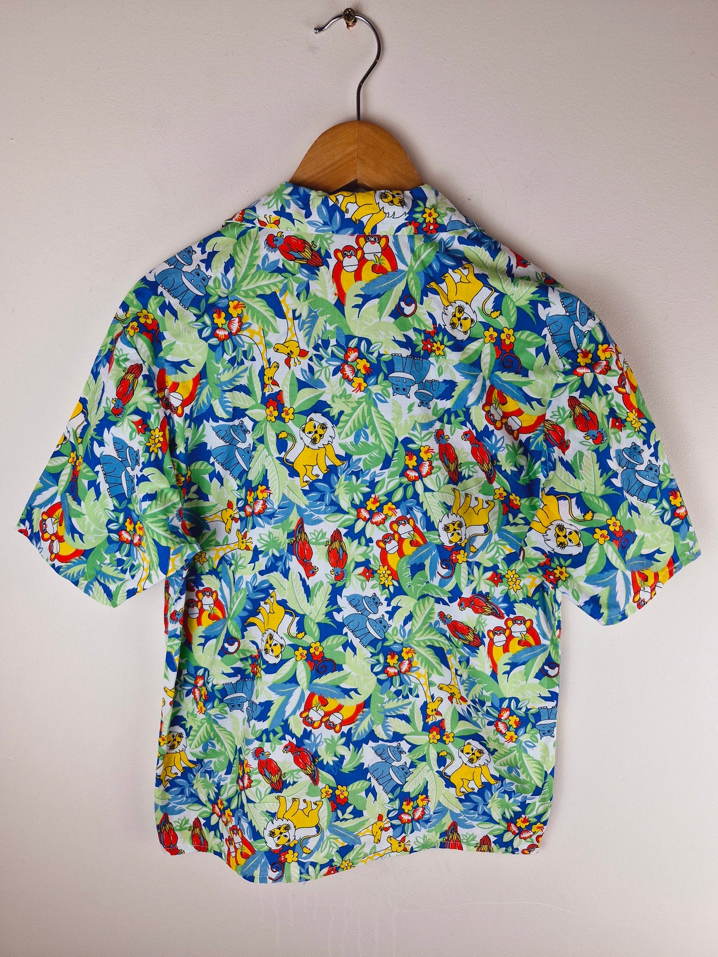 Boys Vintage Funky Jungle Shirt 12 - 13 yrs