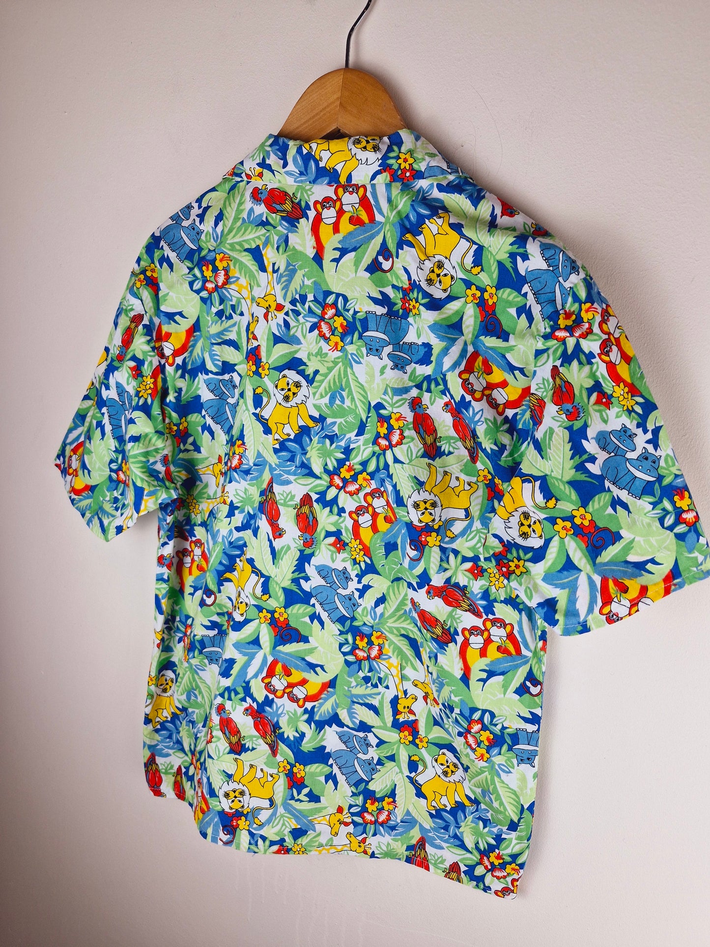 Boys Vintage Funky Jungle Shirt 12 - 13 yrs