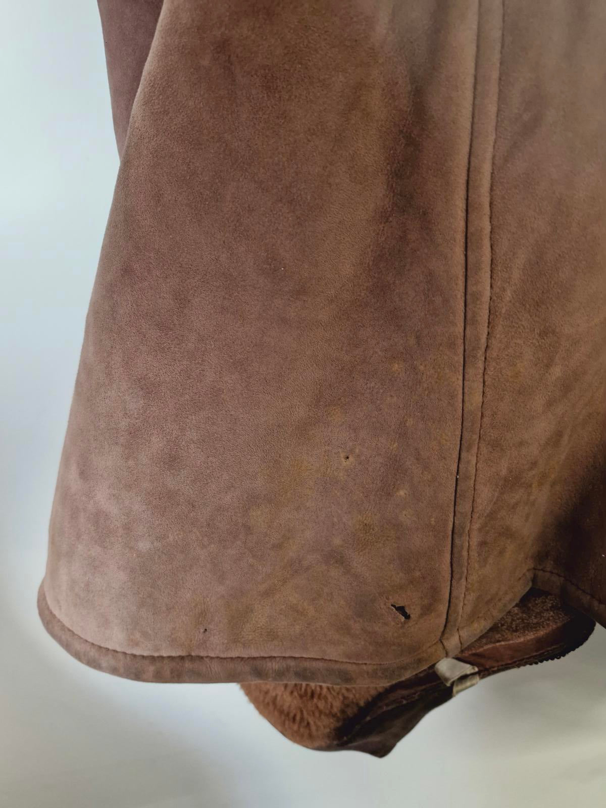 Womens Vintage 1970s 70s Long Penny Lane Afghan Coat Jacket S