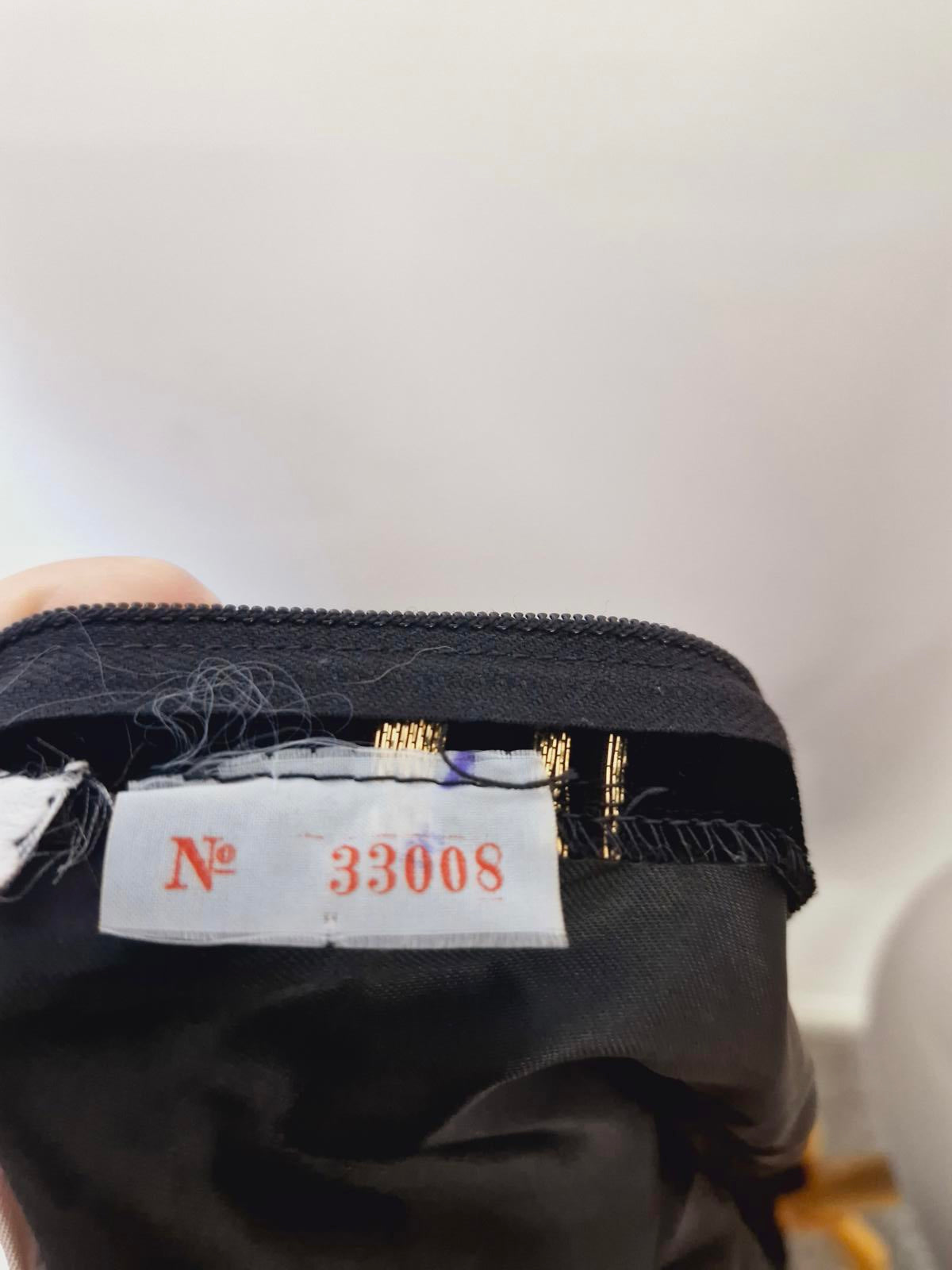 Womens Vintage Long Maxi Velvet Black Dress M