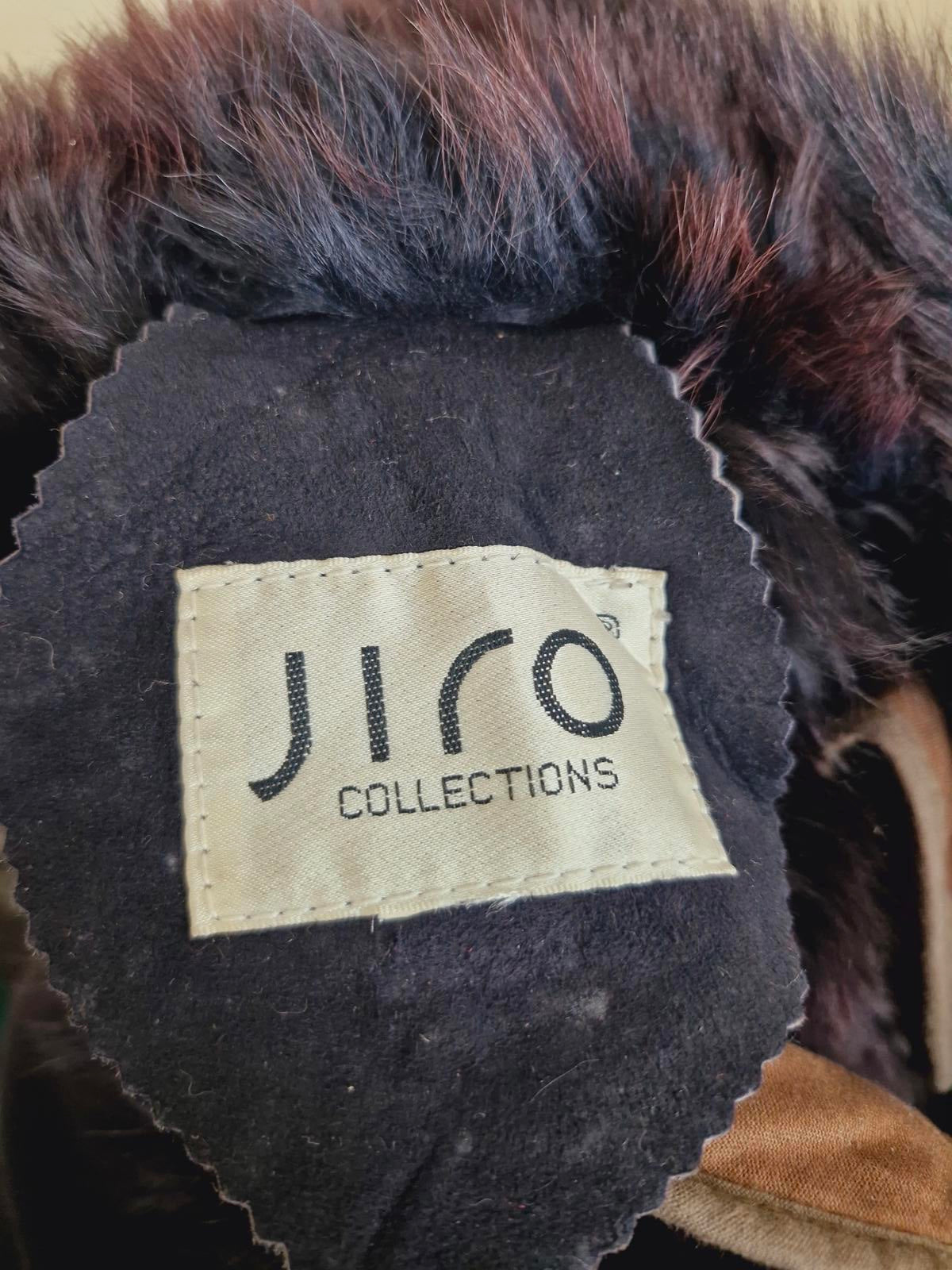 Womens Vintage Suede Sheepskin Shearling Coat Bomber Jacket L UK16