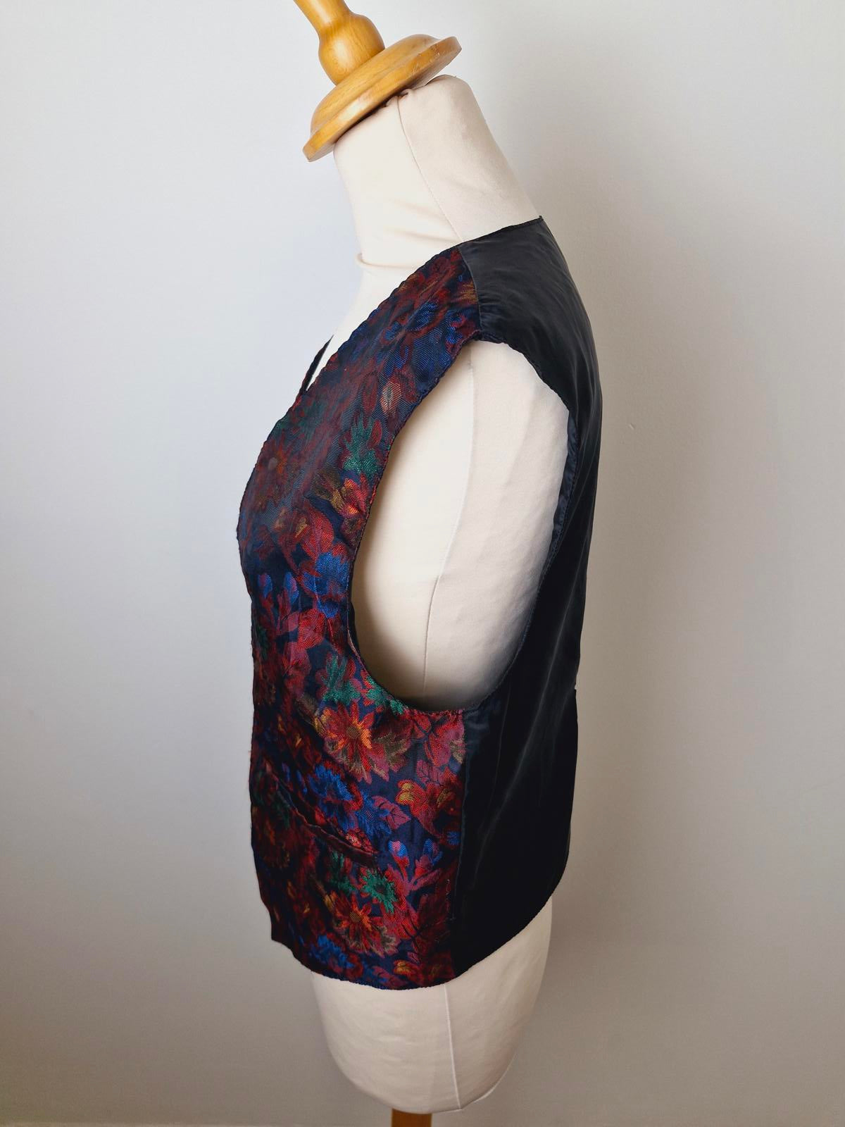 Mens Vintage Lafayette Funky Waistcoat Gilet Top S