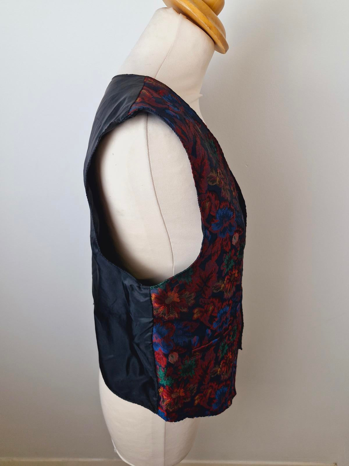 Mens Vintage Lafayette Funky Waistcoat Gilet Top S