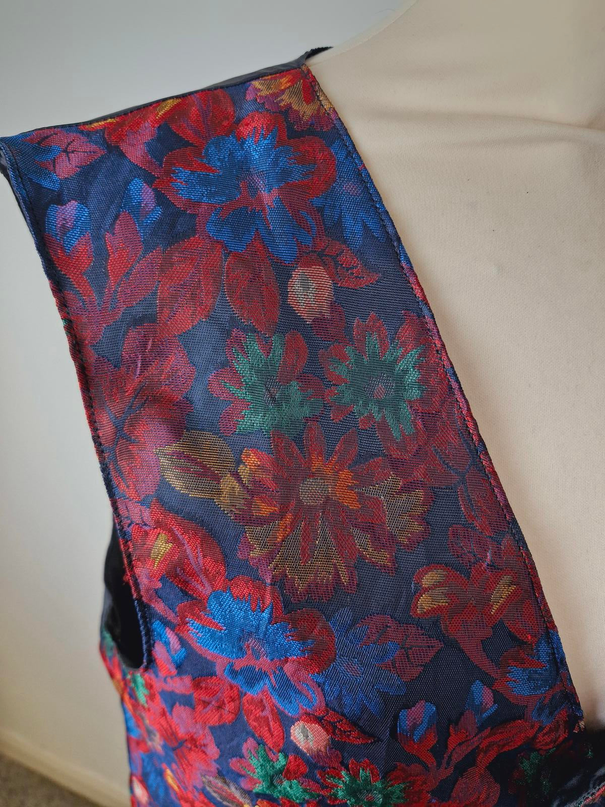 Mens Vintage Lafayette Funky Waistcoat Gilet Top S