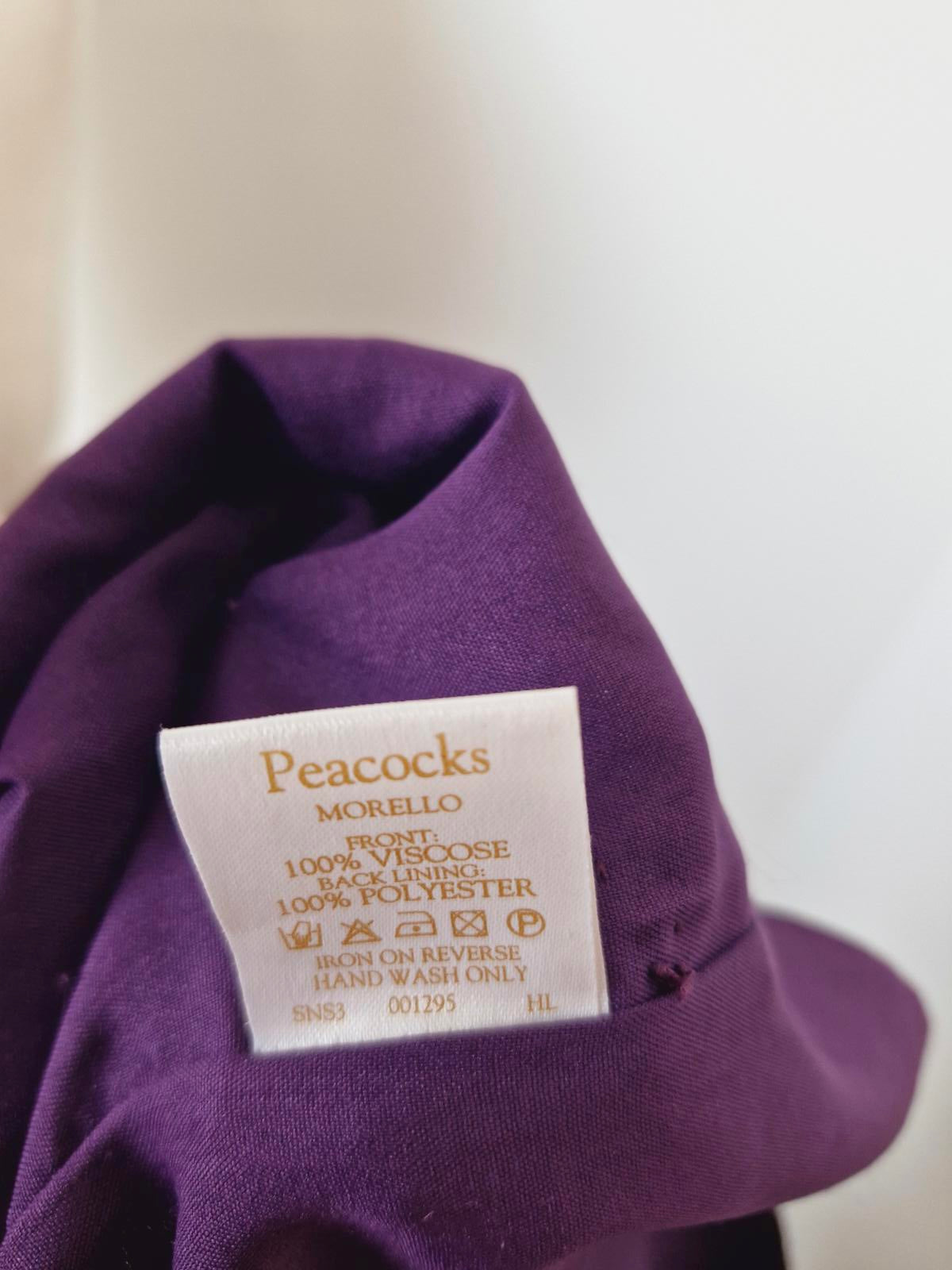 Womens Vintage Purple Velvet Whimsigoth Sequin Festival Waistcoat Gilet Top M