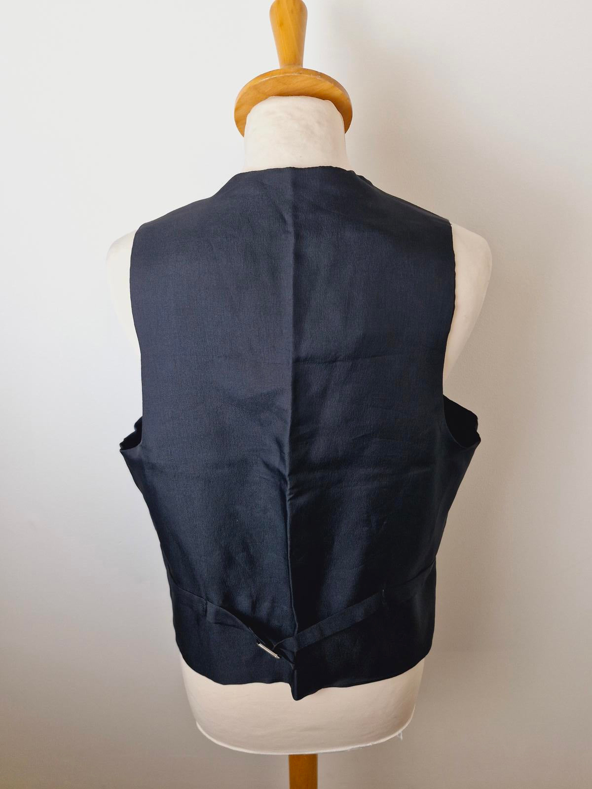 Mens Vintage Boho Waistcoat Gilet Floral M