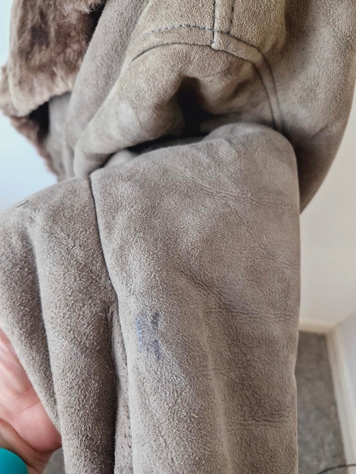 Mens 1970s Sheepskin Coat M