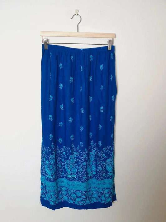 1990s Long Slip Skirt M L