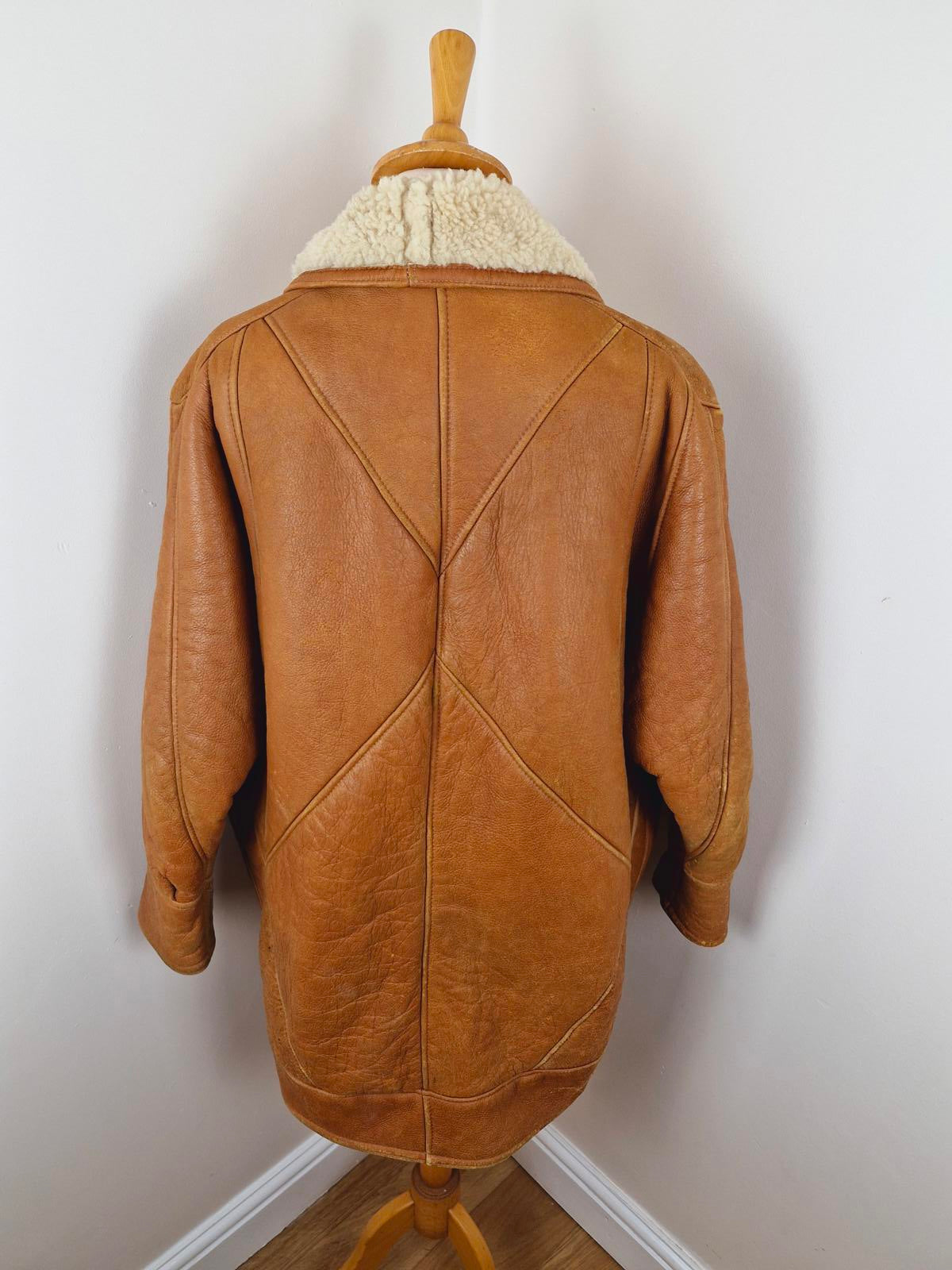 Emporio Armani Leather Sheepskin Coat L