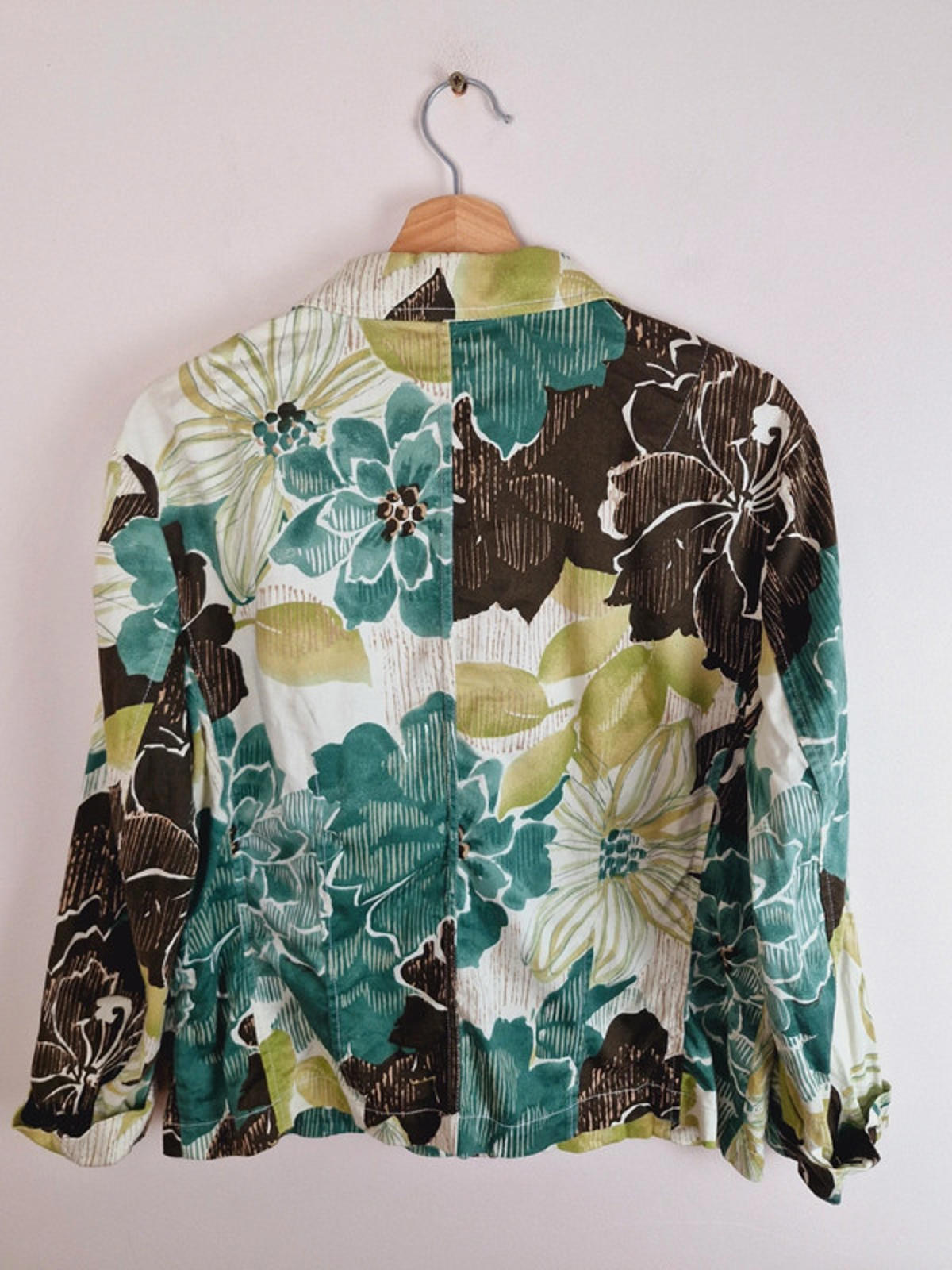 Womens Vintage y2k Chicos Cotton Funky Green Jacket L