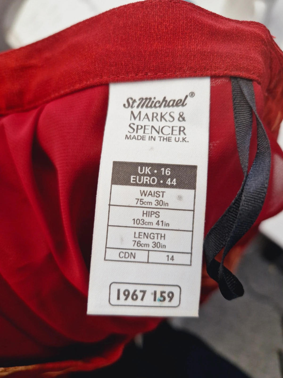 Womens Vintage St Michael Long Slip Midi Skirt UK16