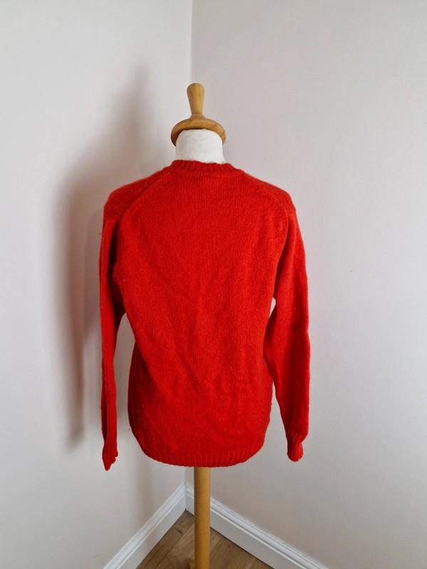 1970s Wolsey Red Wool Jumper M L