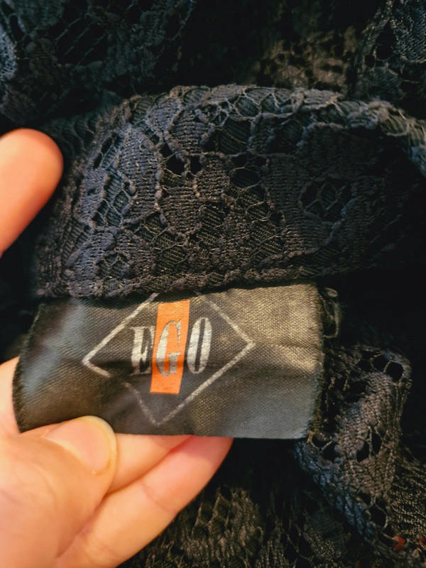 90s Black Lace Blazer S M