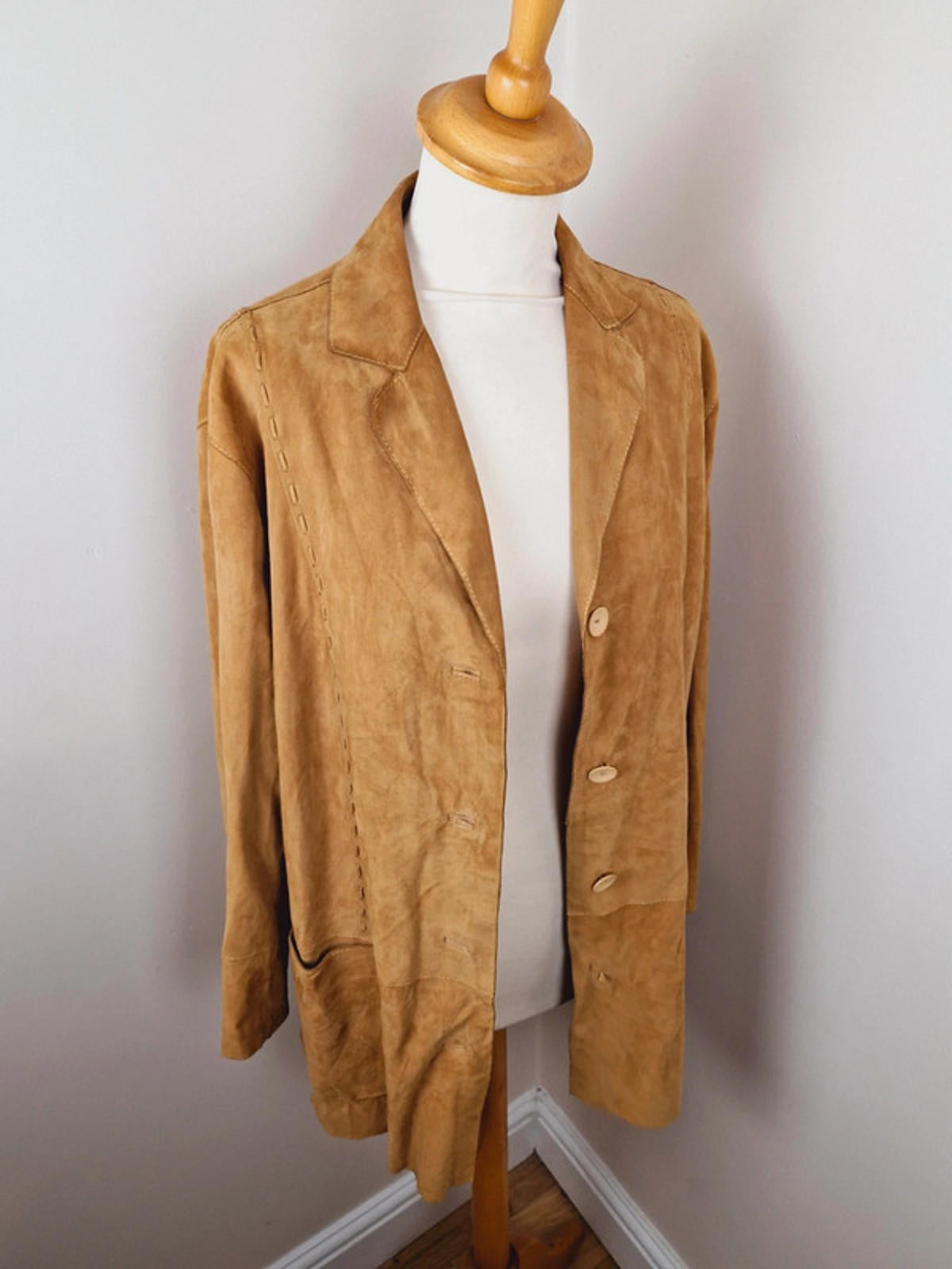 Tan Suede Jacket M L