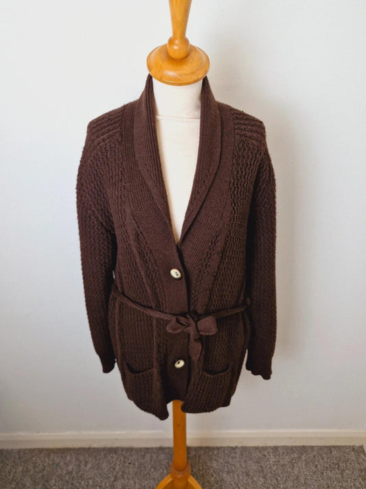 1970s Knitted Cardigan M UK14