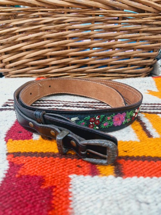 Embroidered Boho Belt