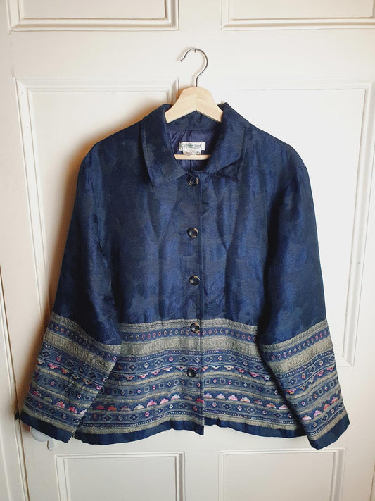 Boho Navy Jacket XL