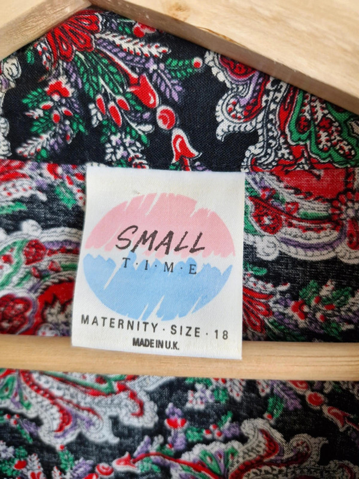 Womens Vintage Boho Maternity Shirt Top Blouse Viscose XL UK18