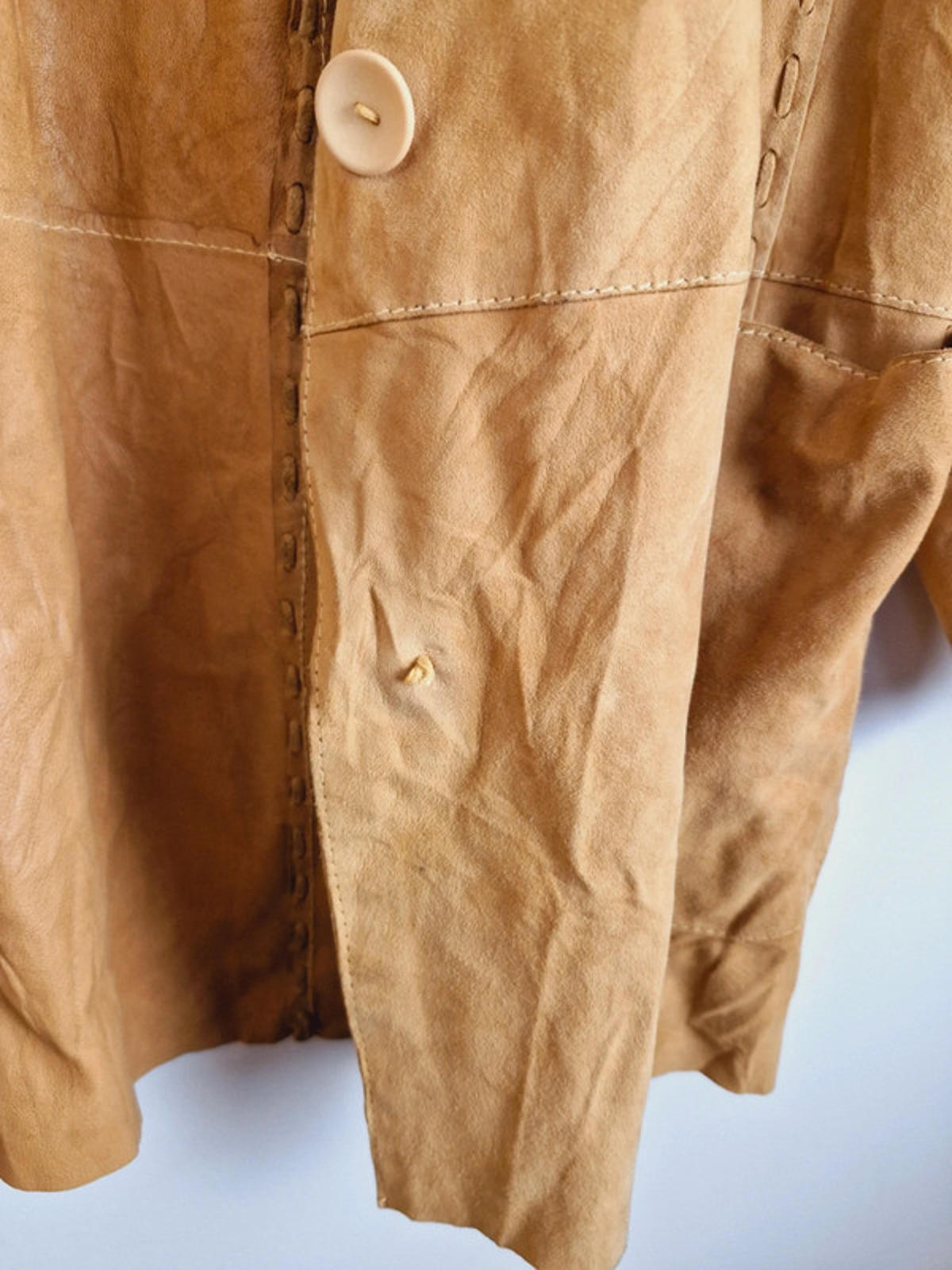 Tan Suede Jacket M L