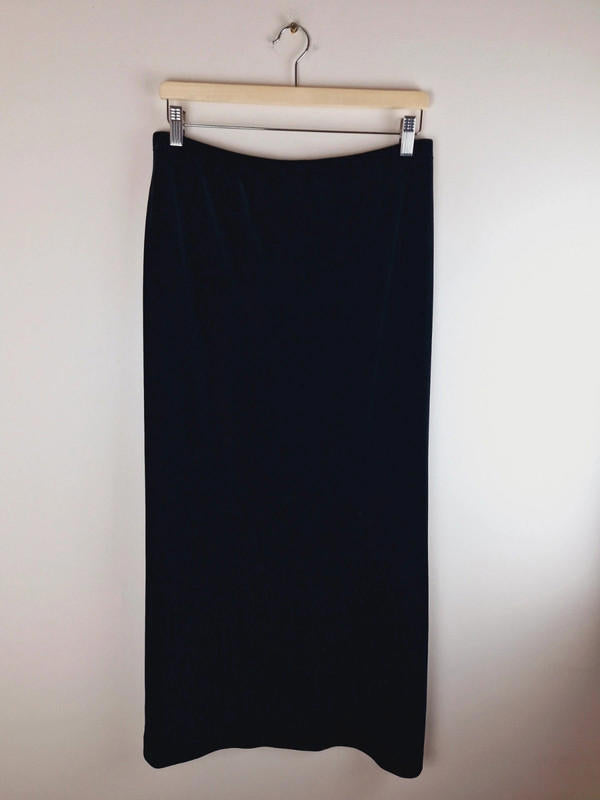90s Velvet Slip Skirt UK16 XL
