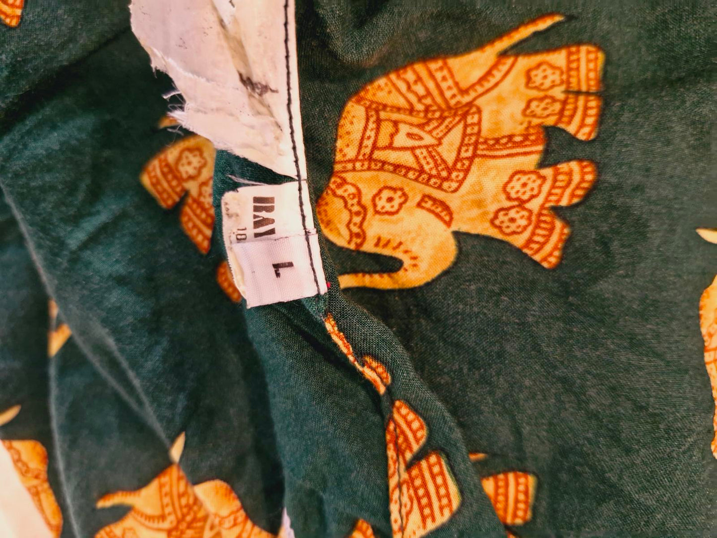 90s Elephant Slip Dress M