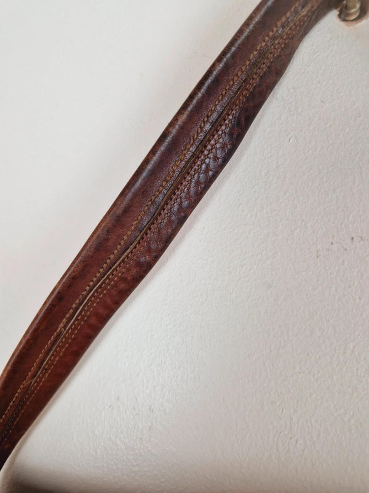 Womens Vintage 1950s 50s Leather Tooled Handbag Bag Unusual