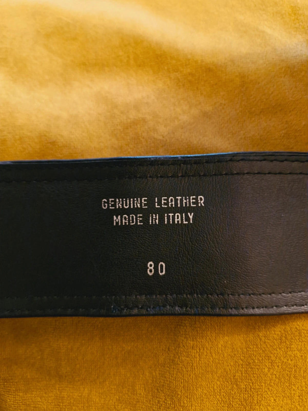 Chunky Leather Gold Buckle Belt
