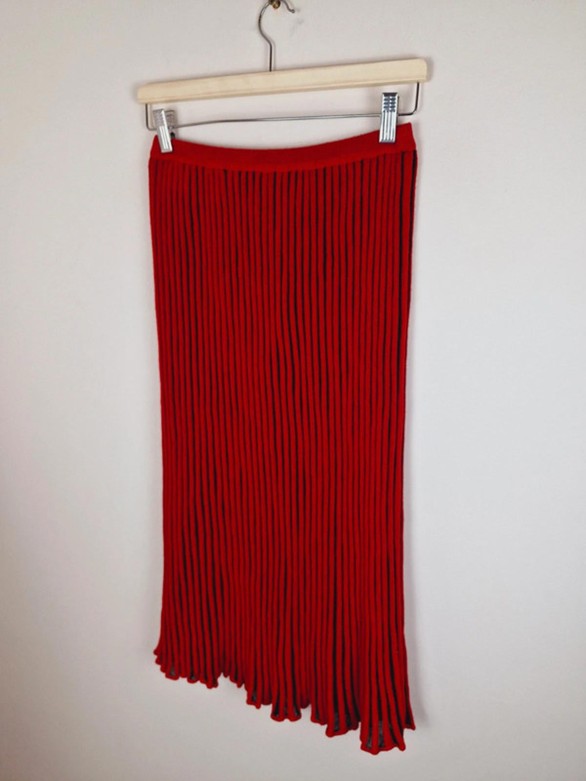 Midi Slip Striped Skirt UK10 S