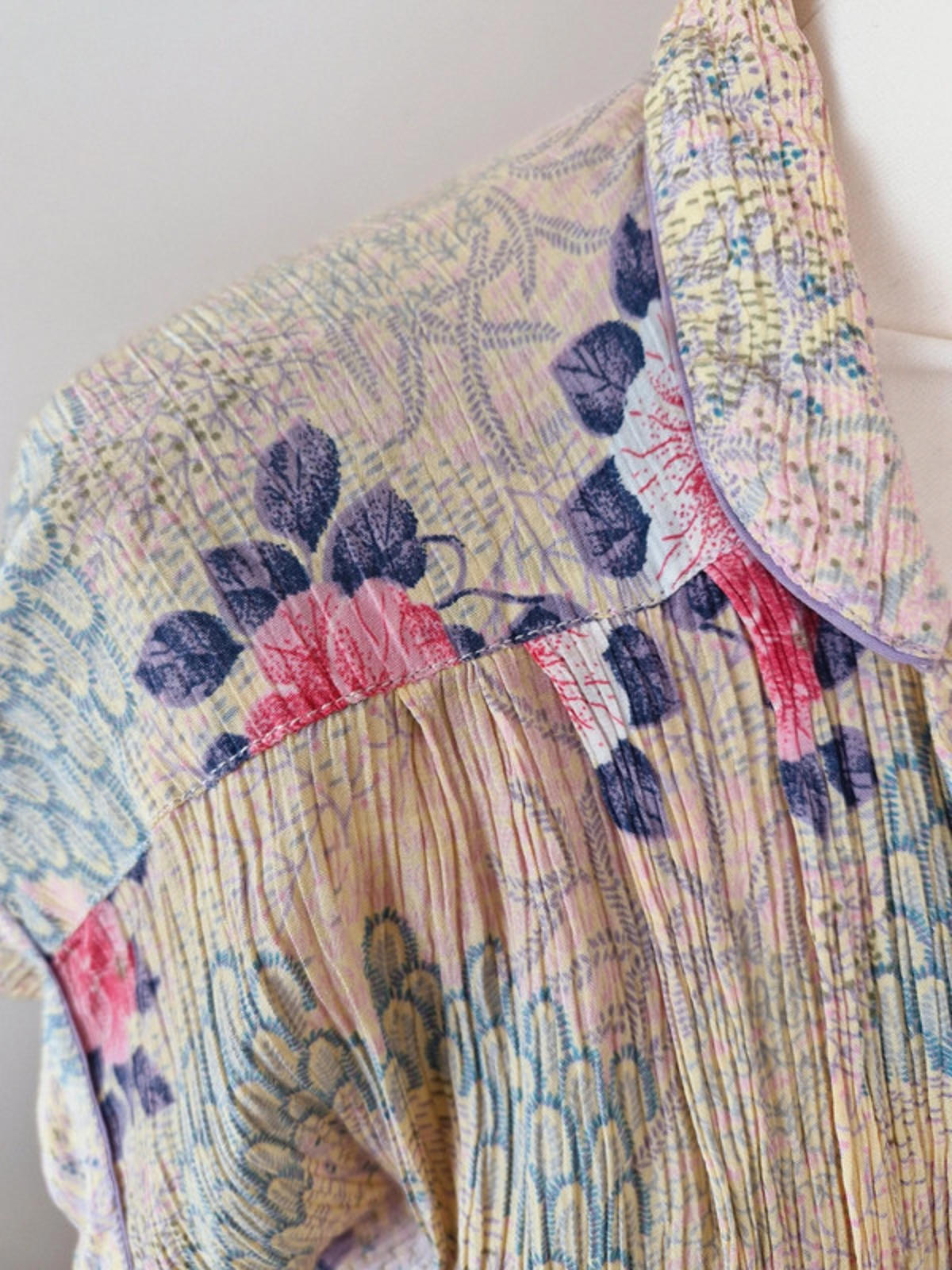 Womens Vintage 1940s 40s Midi Dress Shirtdress Floral S M