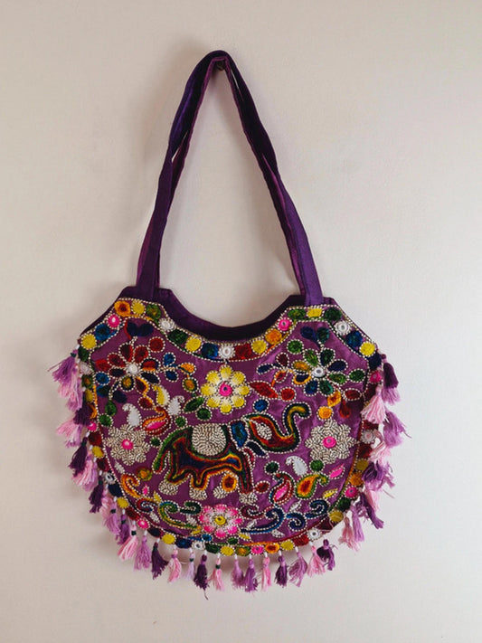 Elephant Boho Tassel Bag