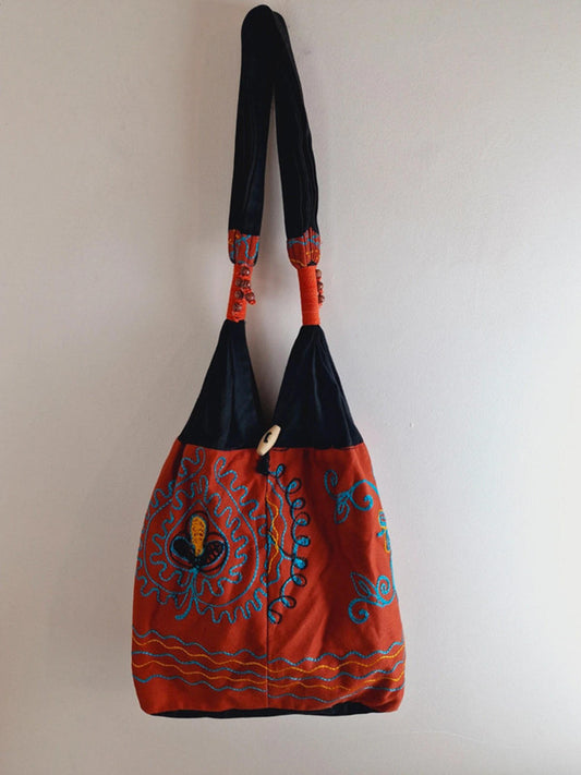 Embroidered Boho Bag