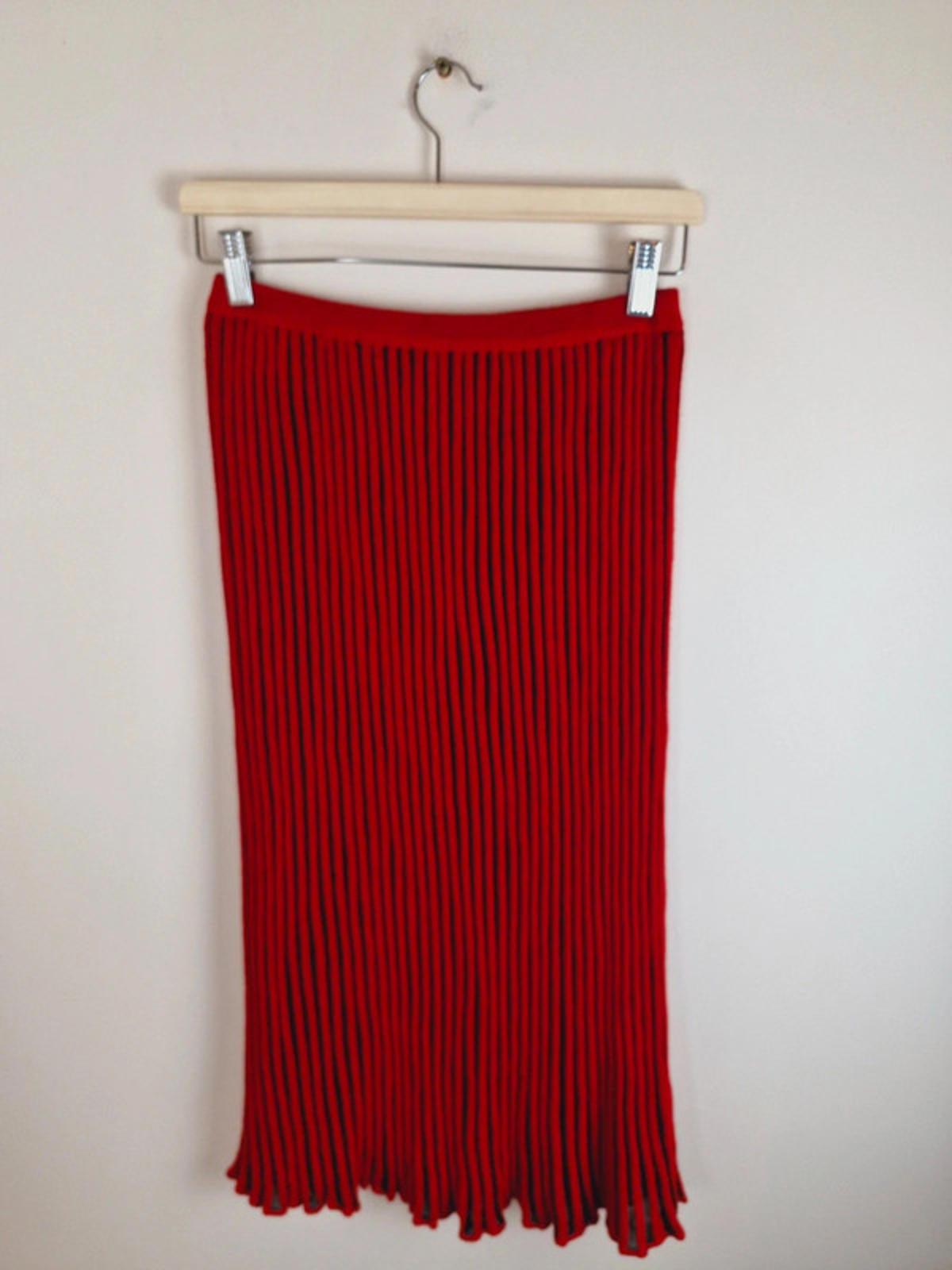 Midi Slip Striped Skirt UK10 S