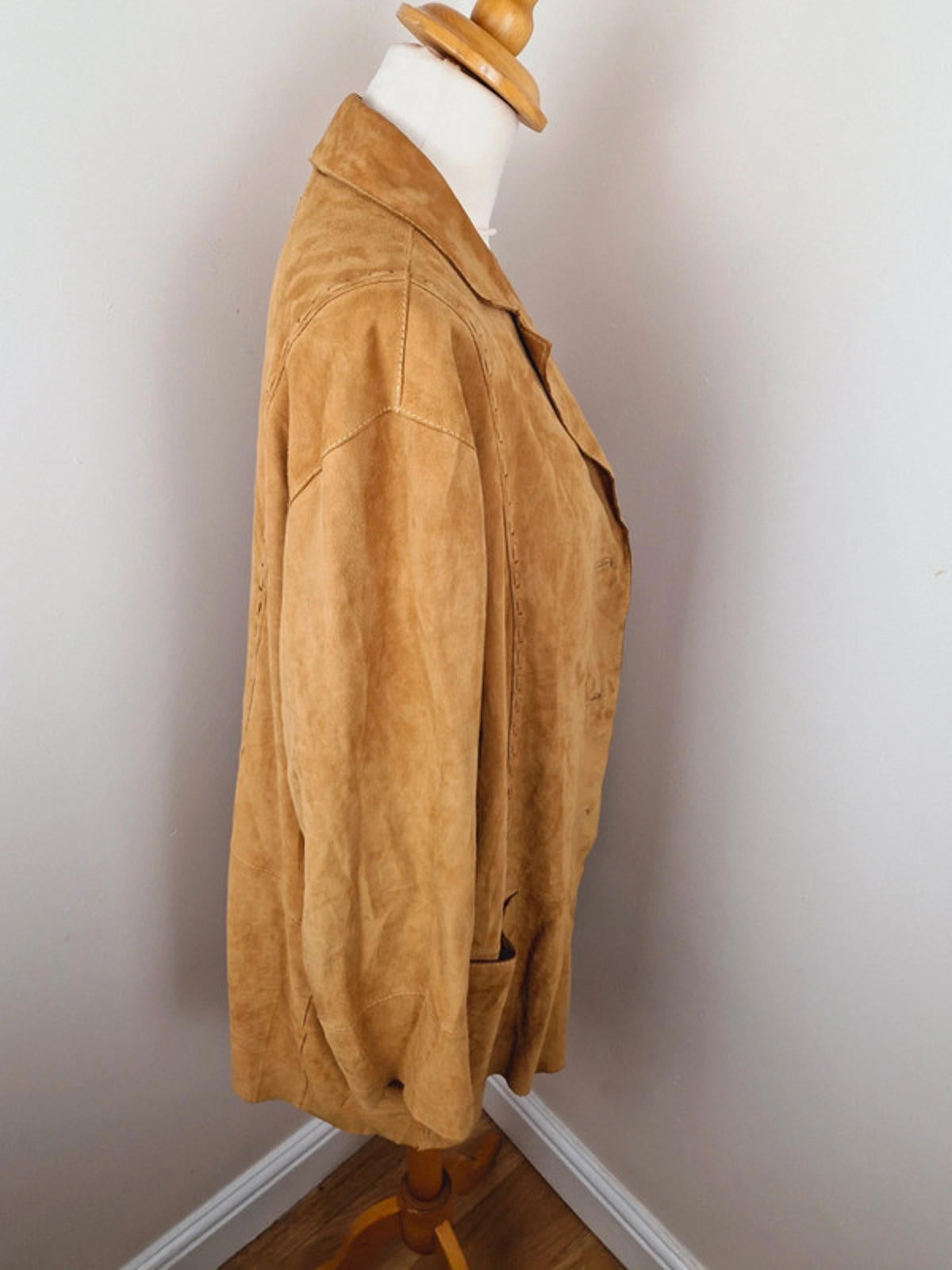 Tan Suede Jacket M L
