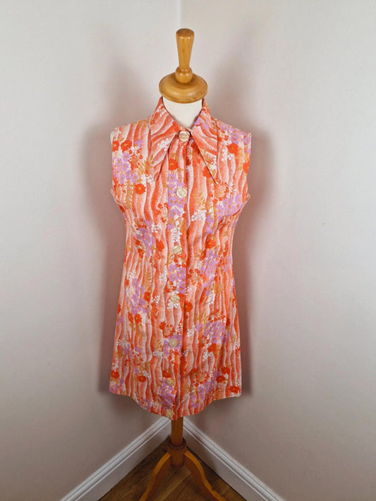 1970s Summer Dress S