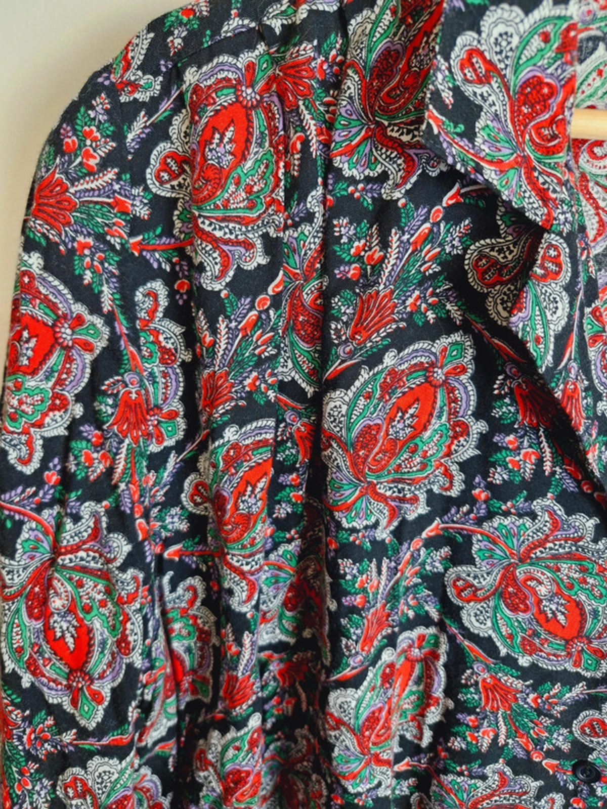 Womens Vintage Boho Maternity Shirt Top Blouse Viscose XL UK18