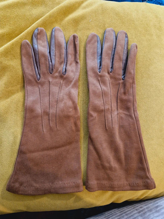 Womens 1960s Leather Gloves
