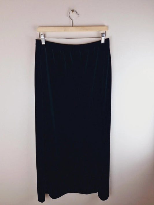 90s Velvet Slip Skirt UK16 XL