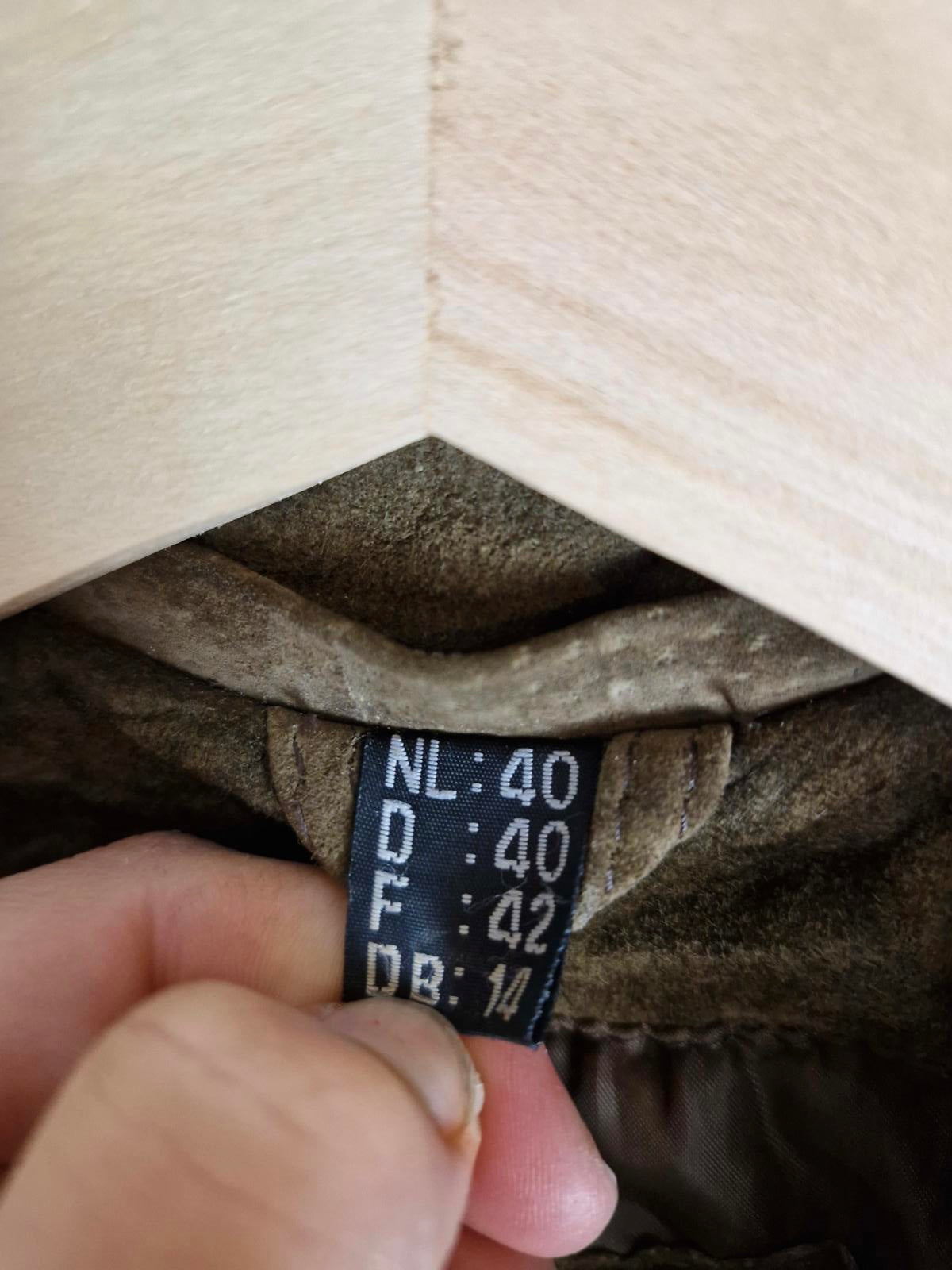 Suede Khaki Jacket L