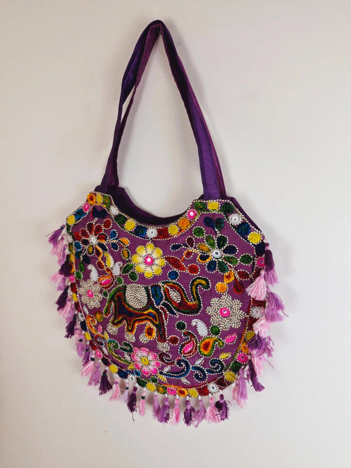 Elephant Boho Tassel Bag