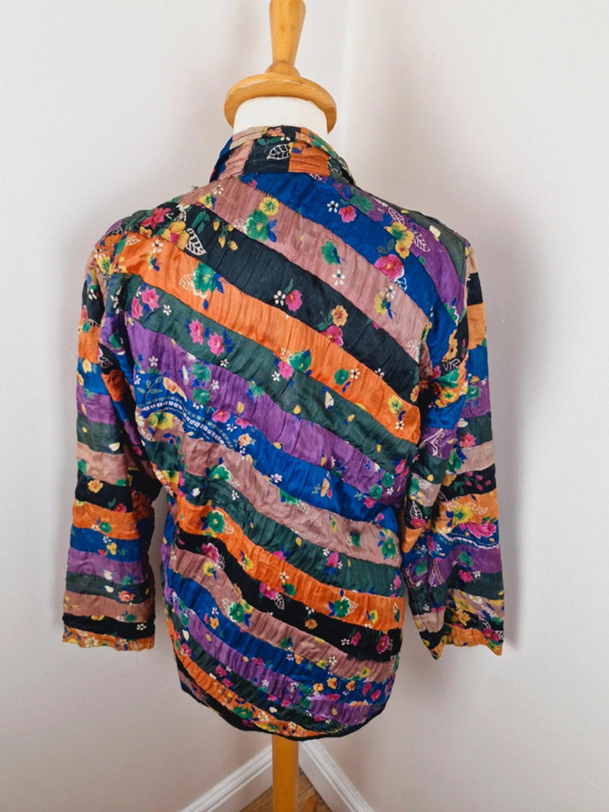 1970s Patchwork Jacket S