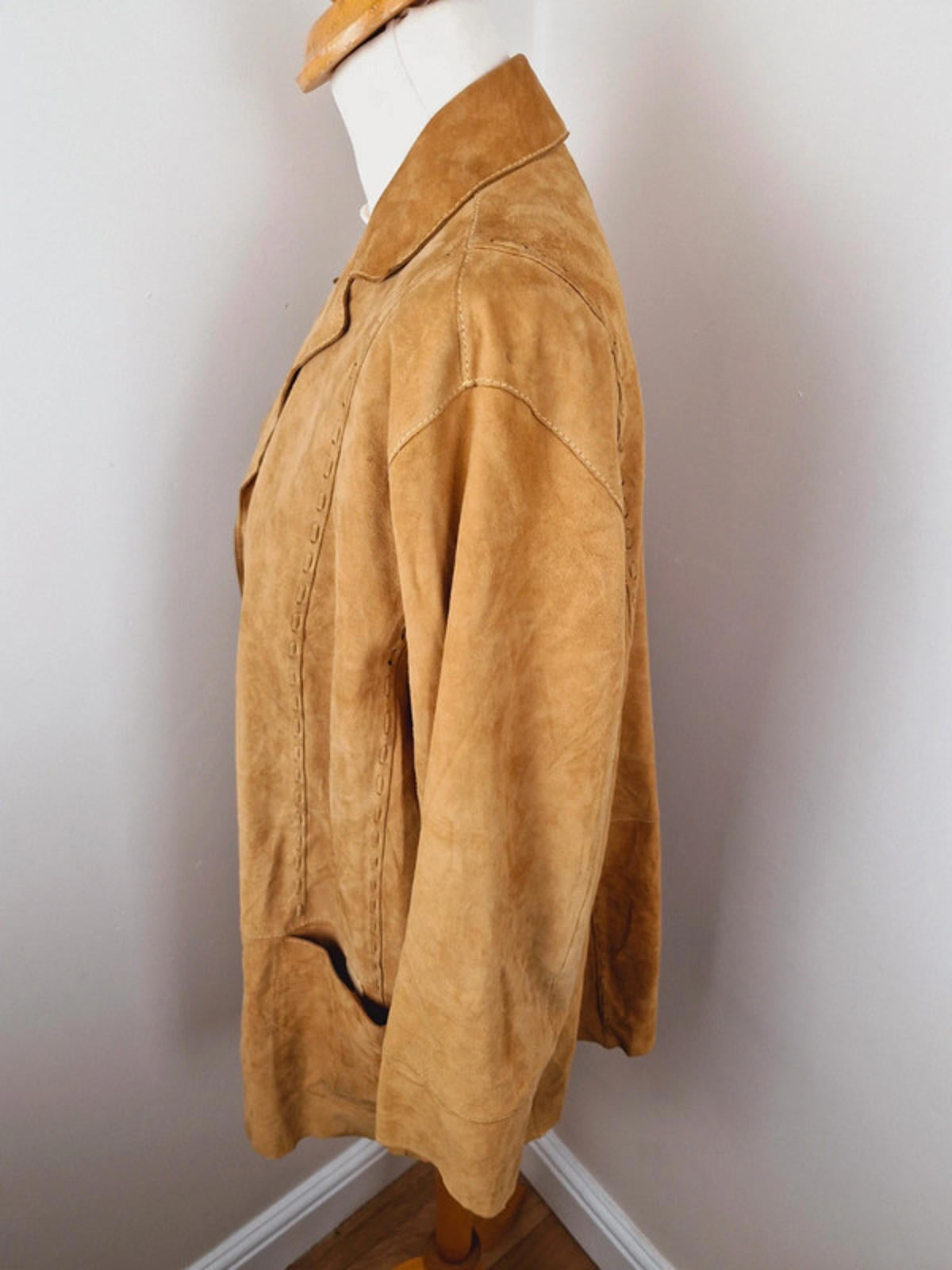 Tan Suede Jacket M L